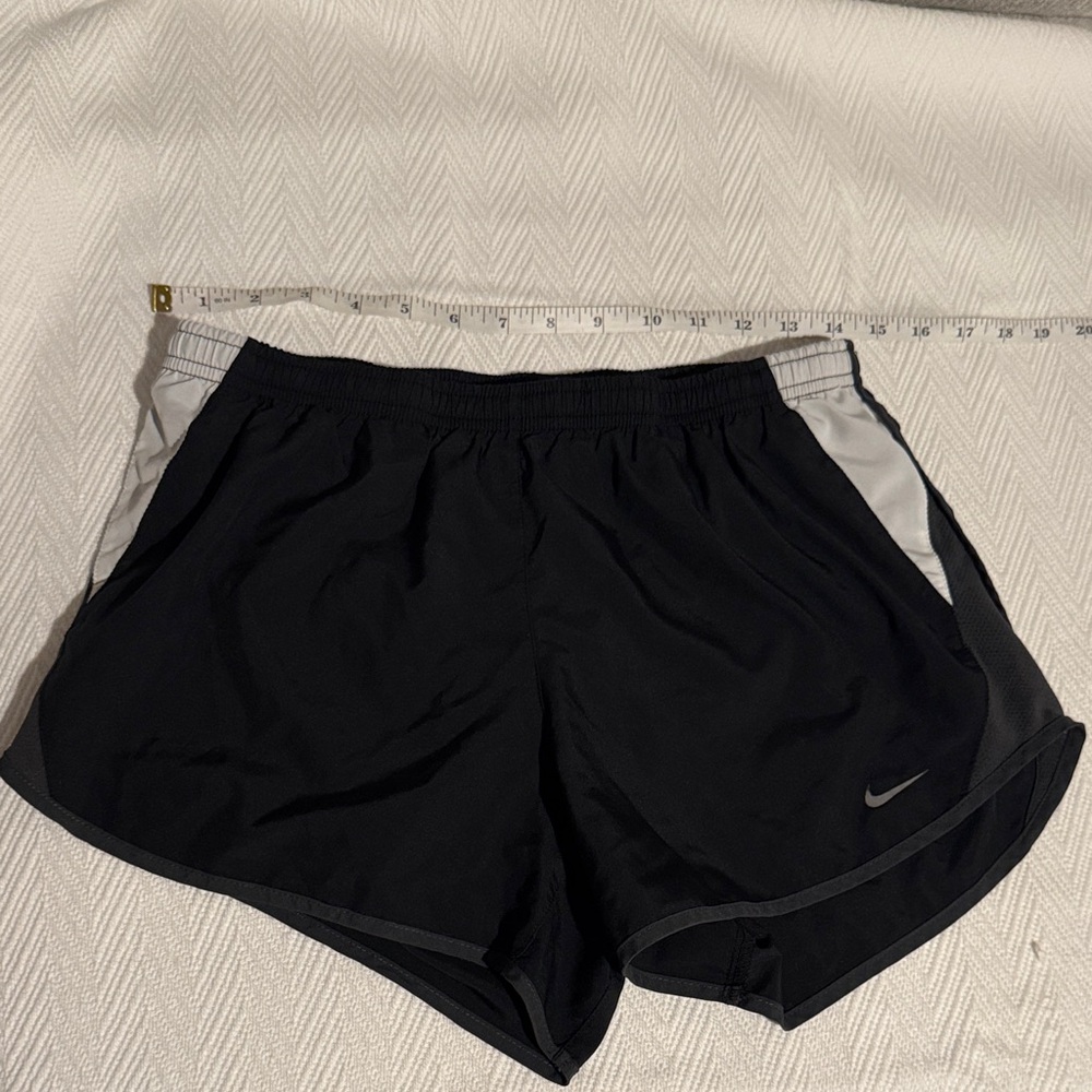 Nike Women's Black and Gray Athletic Shorts
